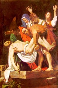 Caravaggio: La deposizione nel sepolcro, cm. 300 x 203, Pinacoteca Vaticana, Roma.